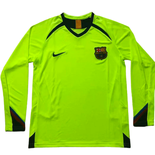 MAILLOT RÉTRO MANCHES LONGUES BARCELONE EXTÉRIEUR 2005/06