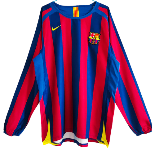 BARCELONA HOME RETRO LANGARMJERSEY 2005/06