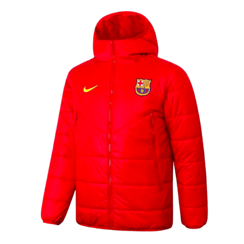 VESTE HIVER BARCELONE ROUGE 2021