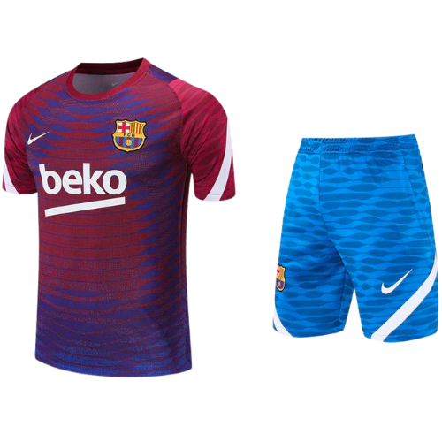 KIT MAILLOT CLASSIQUE + SHORT D'ENTRAÎNEMENT BARCELONE 2021/22