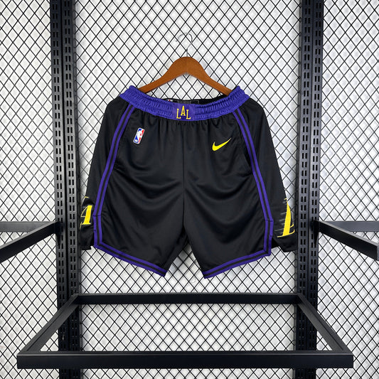 Los Angeles Lakers Basketball-Shorts für Erwachsene 2024