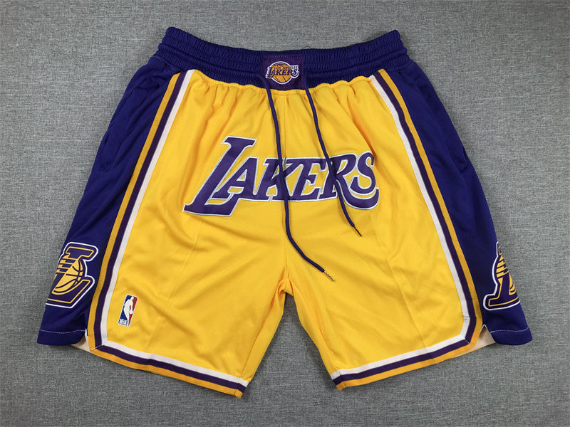 Los Angeles Lakers Basketball-Shorts für Erwachsene 2024