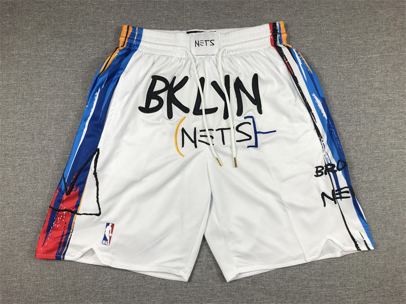 Brooklyn Nets Basketball-Shorts für Erwachsene 2024