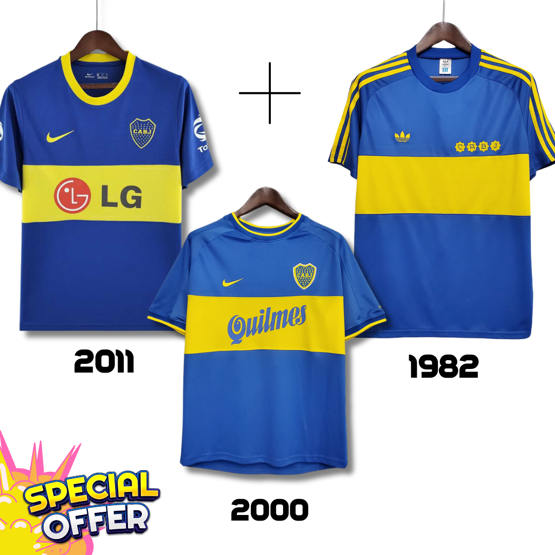 Boca Juniors 2011 + Boca Juniors 2000 + Boca Juniors 1982 – Sonderangebot