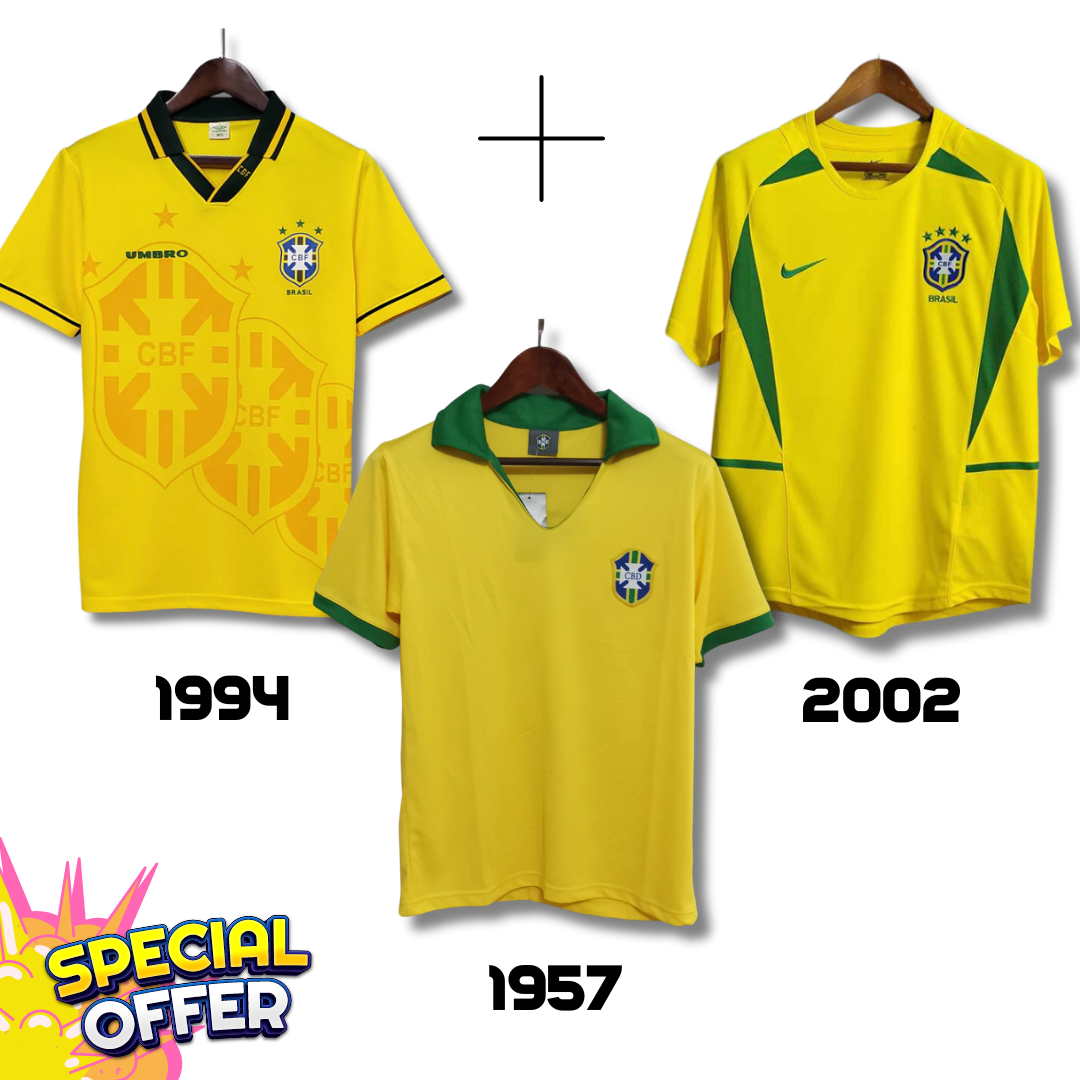 Brésil 2002 + 1994 + 1957 - Offre Spéciale