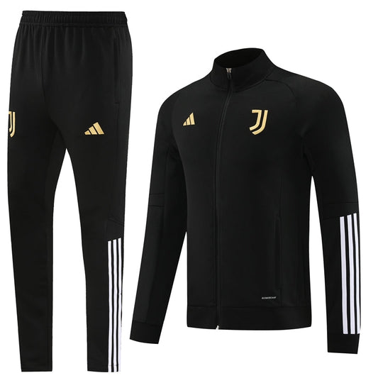 Juventus-Trainingsanzug 2023/2024 – Gold-Logo für Erwachsene