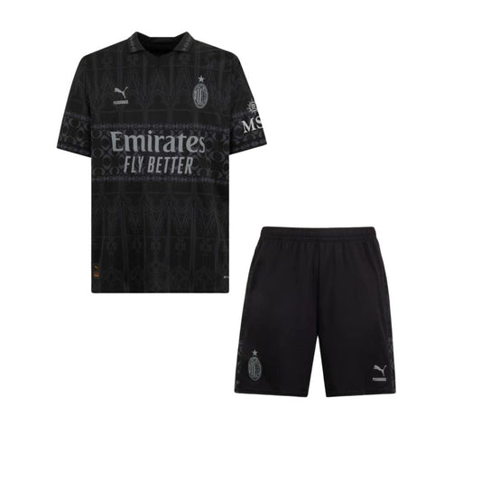 T-shirt e Pantaloncini per Bambino AC MILAN X PLEASURES 2023/24 – DARK VERSION