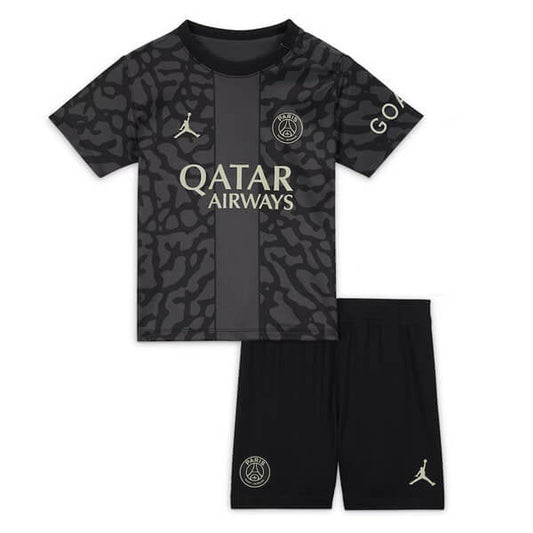 PSG Third 23/24 T-Shirt und Shorts für Jungen