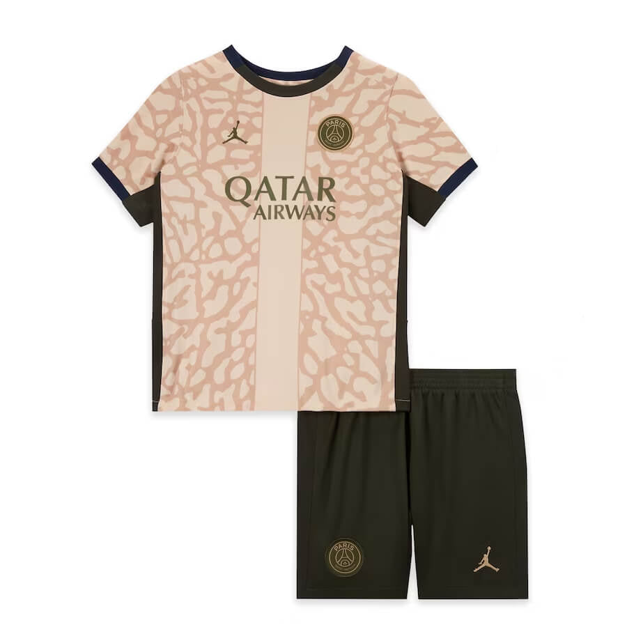 PSG Fourth 23/24 T-Shirt und Shorts für Jungen