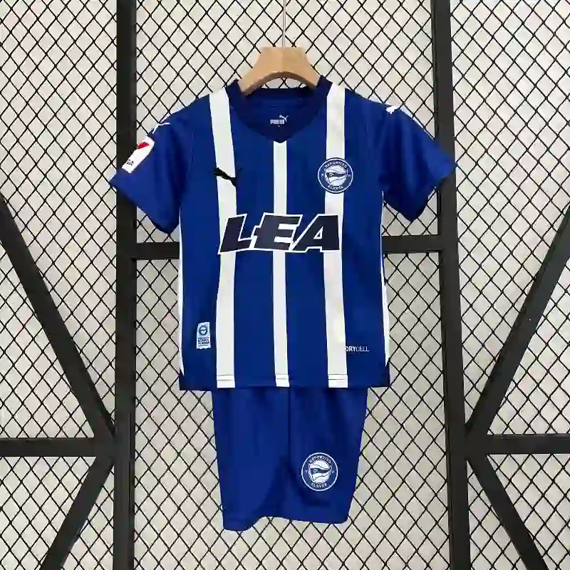 Alaves 2023/2024 Kinder-Shirt und Shorts – Kind