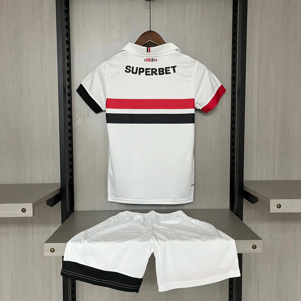 T-Shirt und Shorts für Jungen São Paulo 24/25