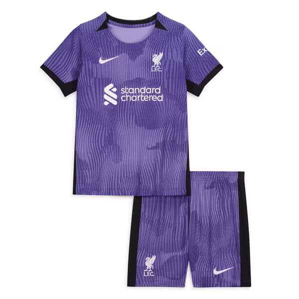 Liverpool Third Jungen T-Shirt und Shorts 23/24