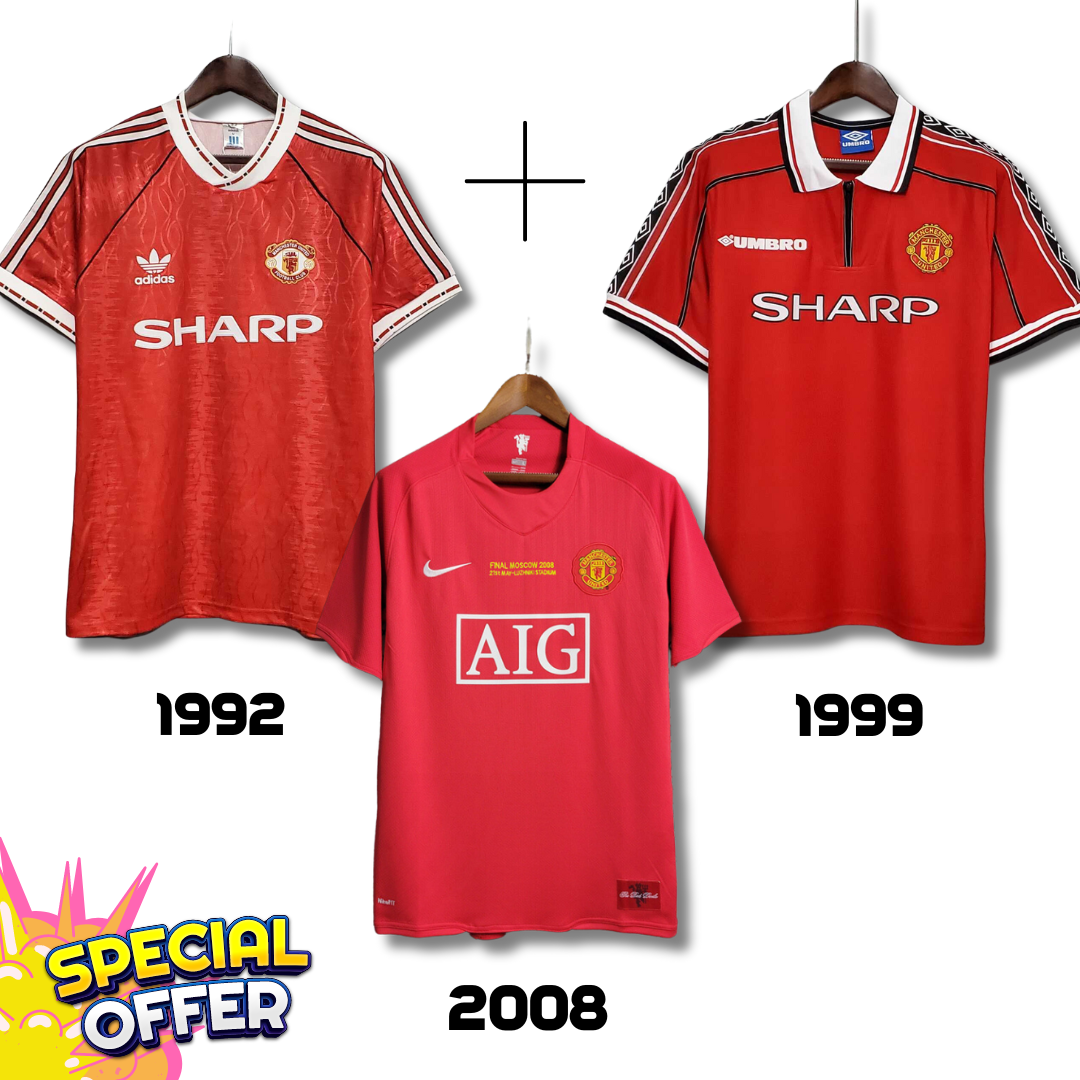 Manchester United 2008 + Manchester United 1999 + Manchester United 1992 - Offre spéciale