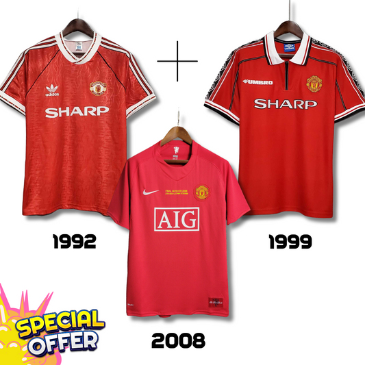 Manchester United 2008 + Manchester United 1999 + Manchester United 1992 – Sonderangebot