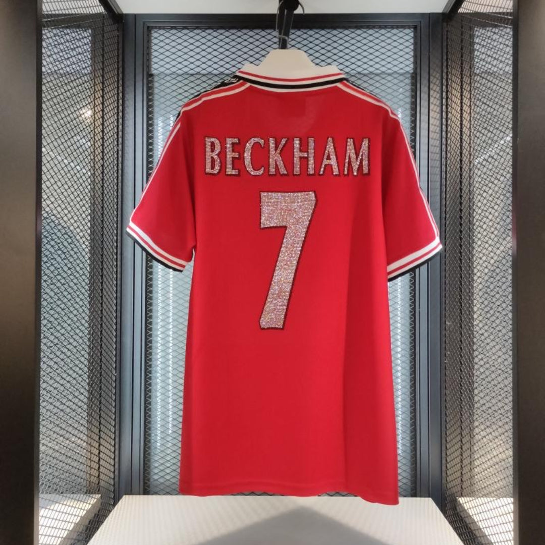 Manchester United Beckham 7 Édition Luxe Diamant Paillettes