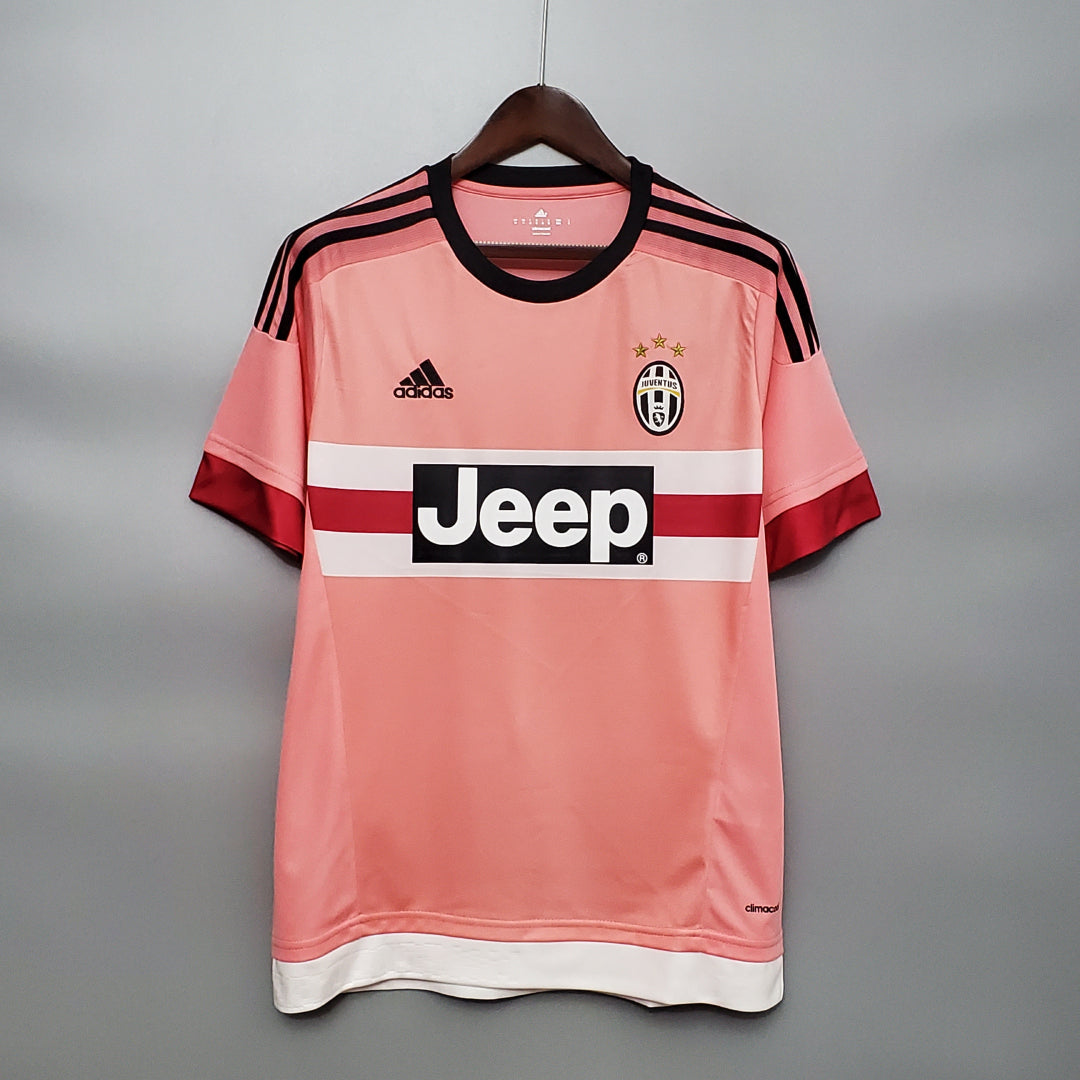 Rosa Juventus Auswärtstrikot 2015/16