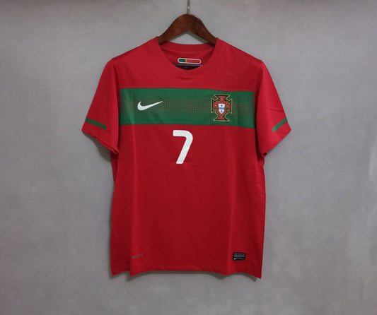 Maillot Rouge Domicile du Portugal 2010