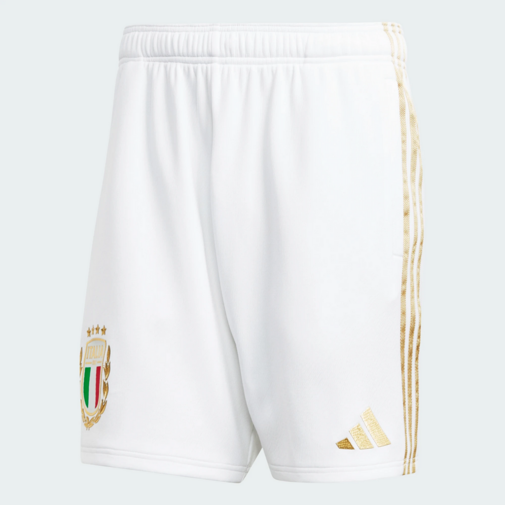 Italia „125 Anni“ 2023 Shorts – Weiß+Gold