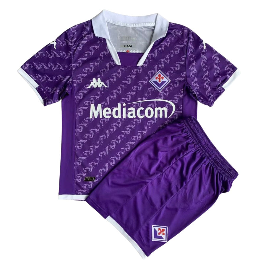 T-shirt et short pour enfants Fiorentina Domicile 23/24