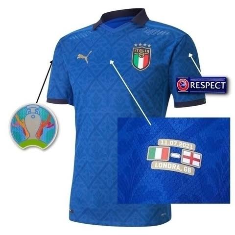 Maillot Italie avec patchs Eurocup