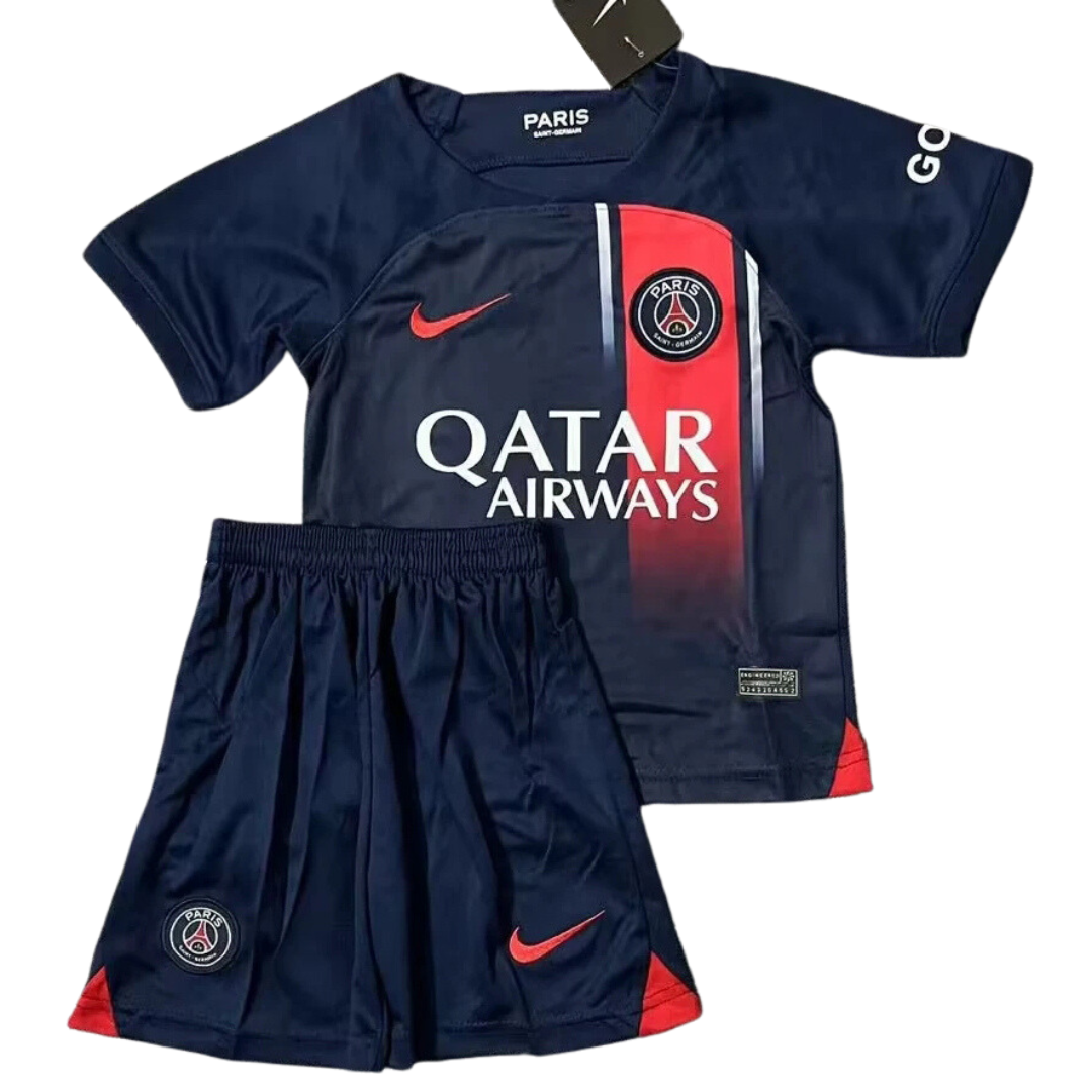 T-shirt et short enfant PSG domicile 23/24