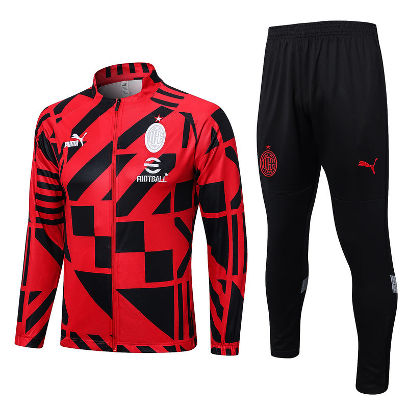 Milan-Trainingsanzug 2023 – Sponsor – Rot