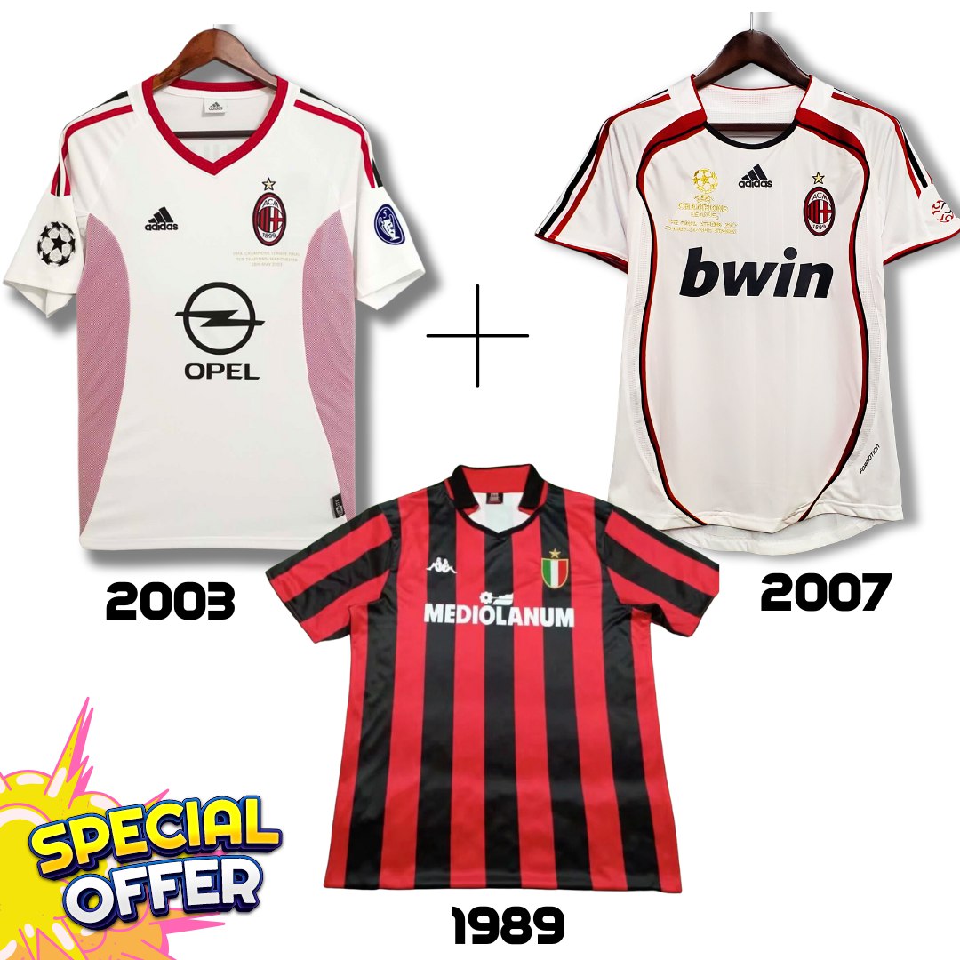 Milan 2007 + Milan 2003 + 1989 - Offre Spéciale